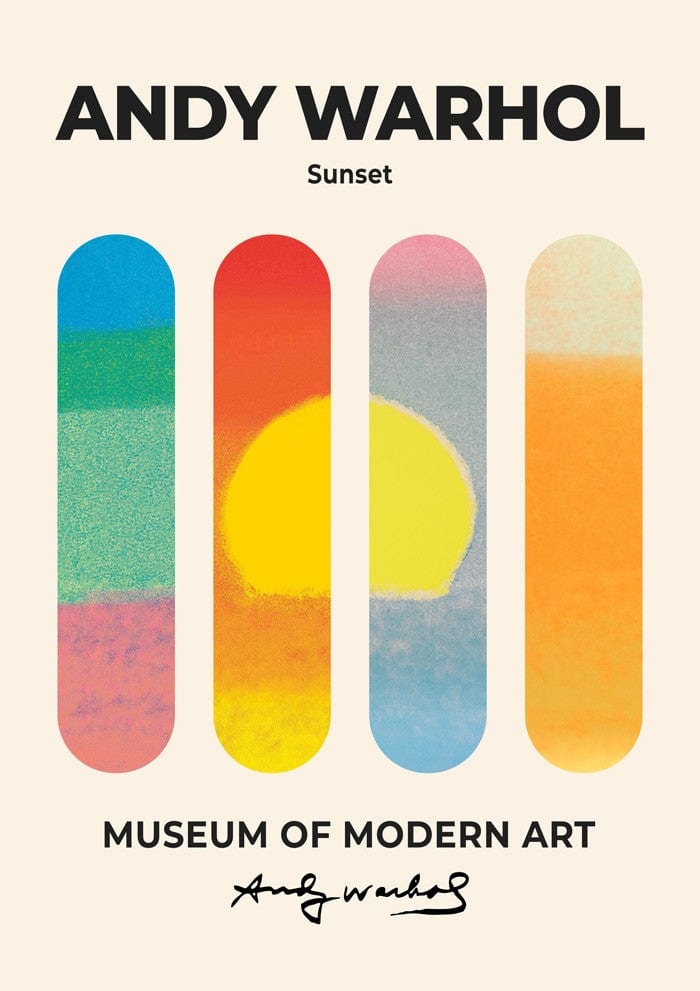 Andy Warhol Sunset 2 Plakat - plakatstore