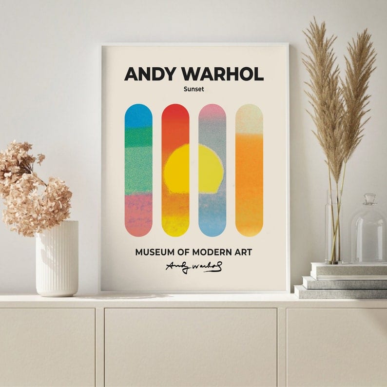 Andy Warhol Sunset 2 Plakat - plakatstore