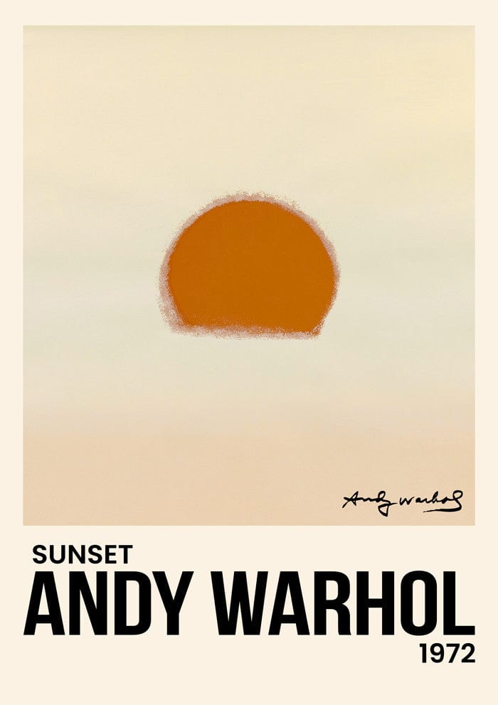 Andy Warhol Sunset Plakat - plakatstore