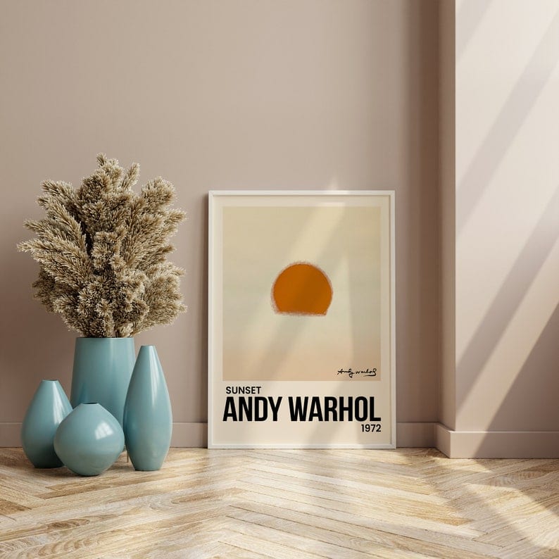 Andy Warhol Sunset Plakat