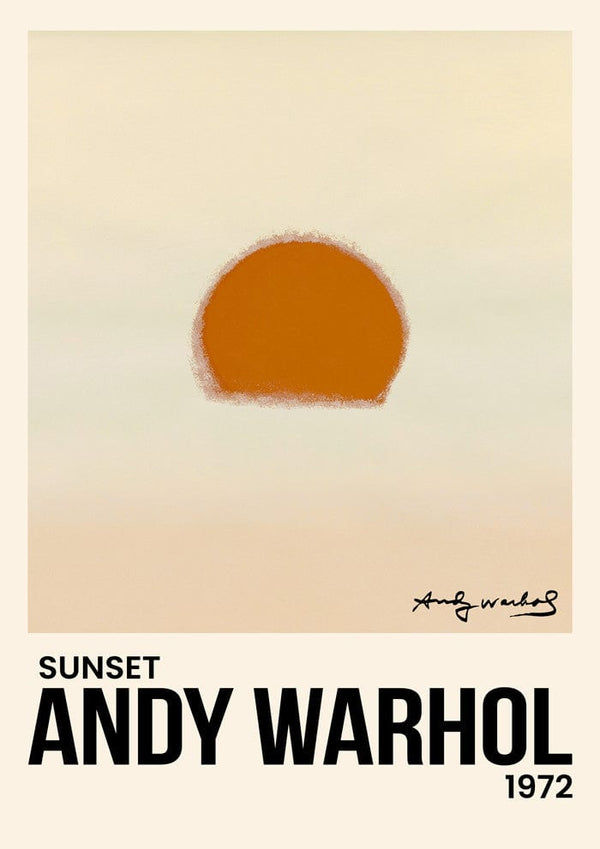 Andy Warhol Sunset Plakat