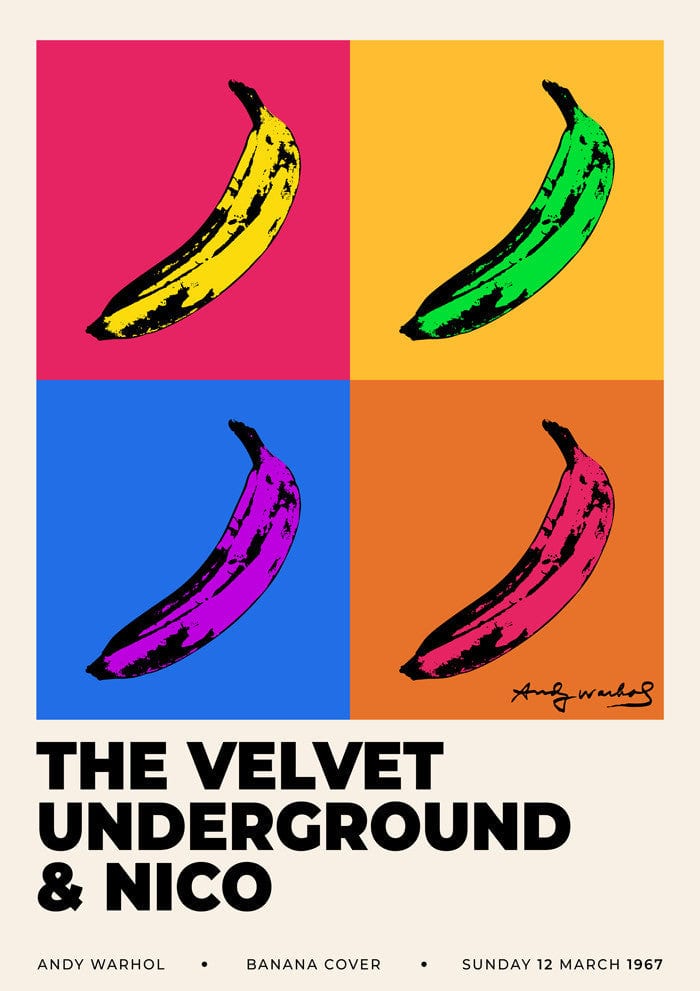 Andy Warhols The Velvet Underground Multi Plakat - plakatstore