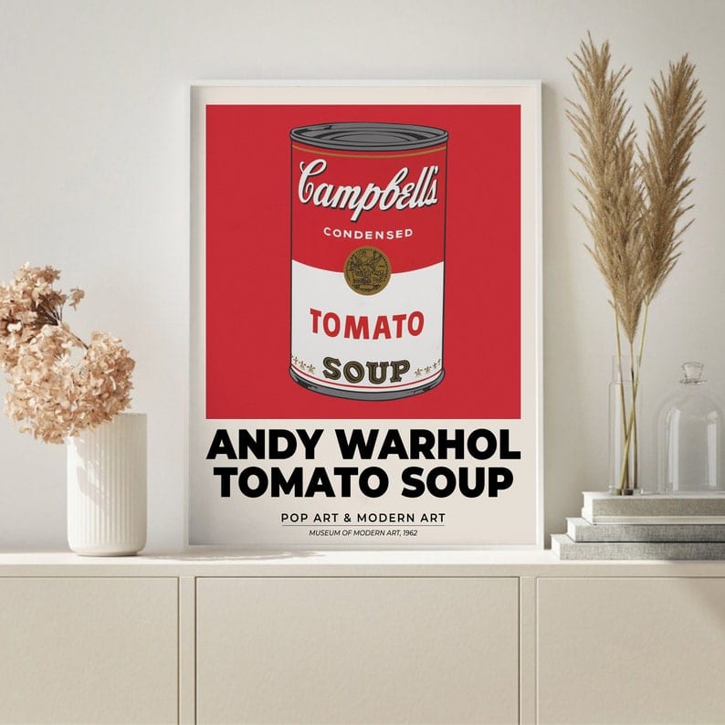 Andy Warhols Tomato Soup Plakat
