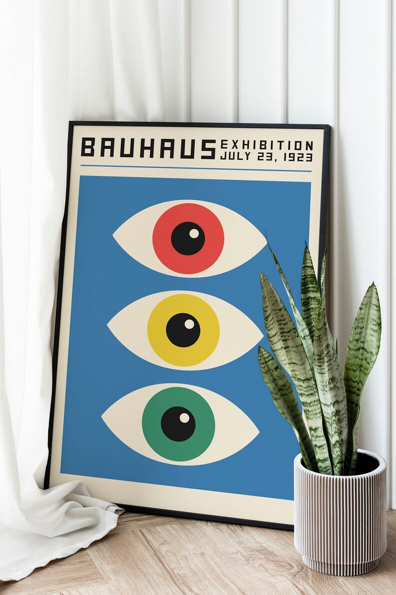 Bauhaus Colored Eyes Plakat - plakatstore