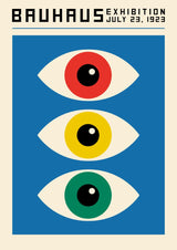 Bauhaus Colored Eyes Plakat