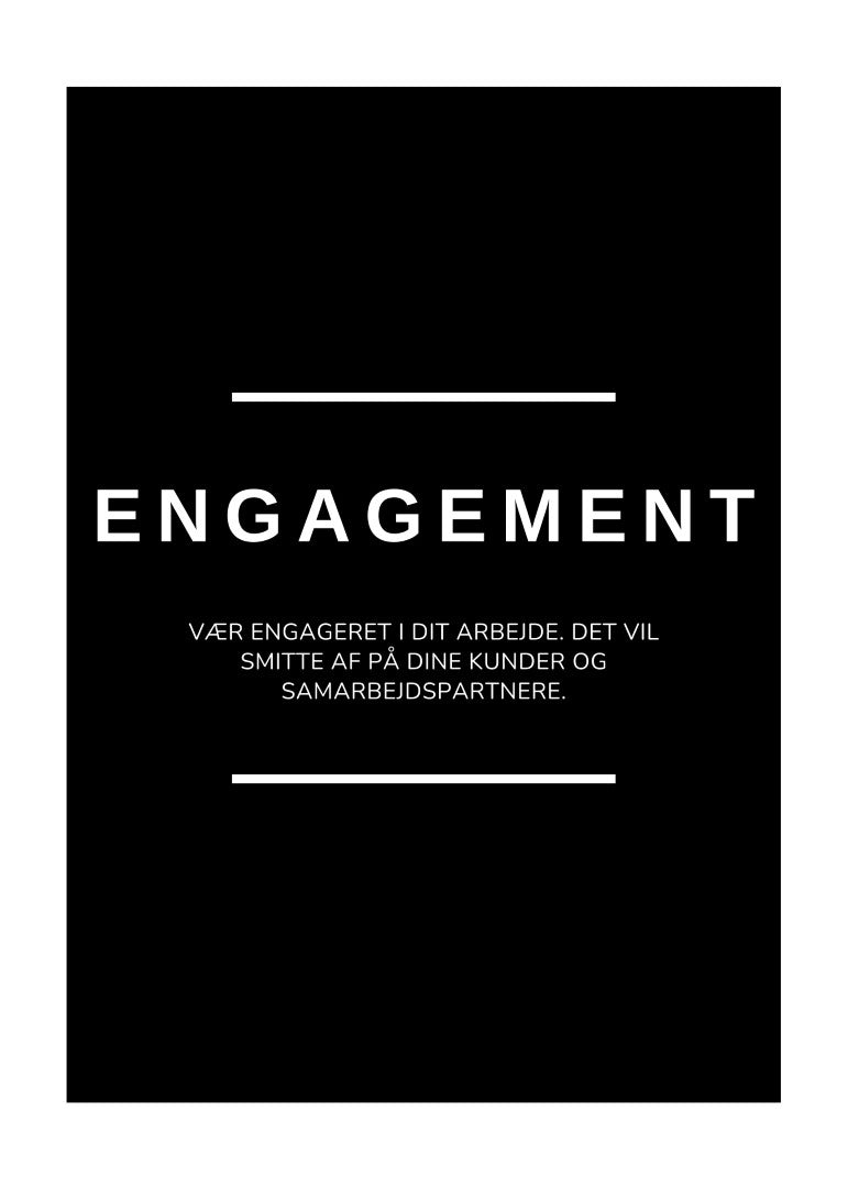 Engagement kontor plakat