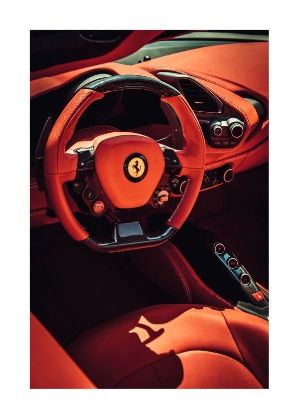 Ferrari interiør plakat