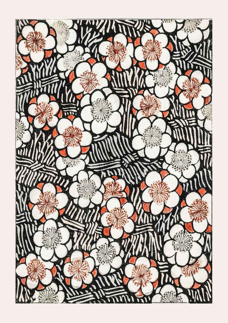 Floral Pattern 2 Watanabe Seitei Plakat