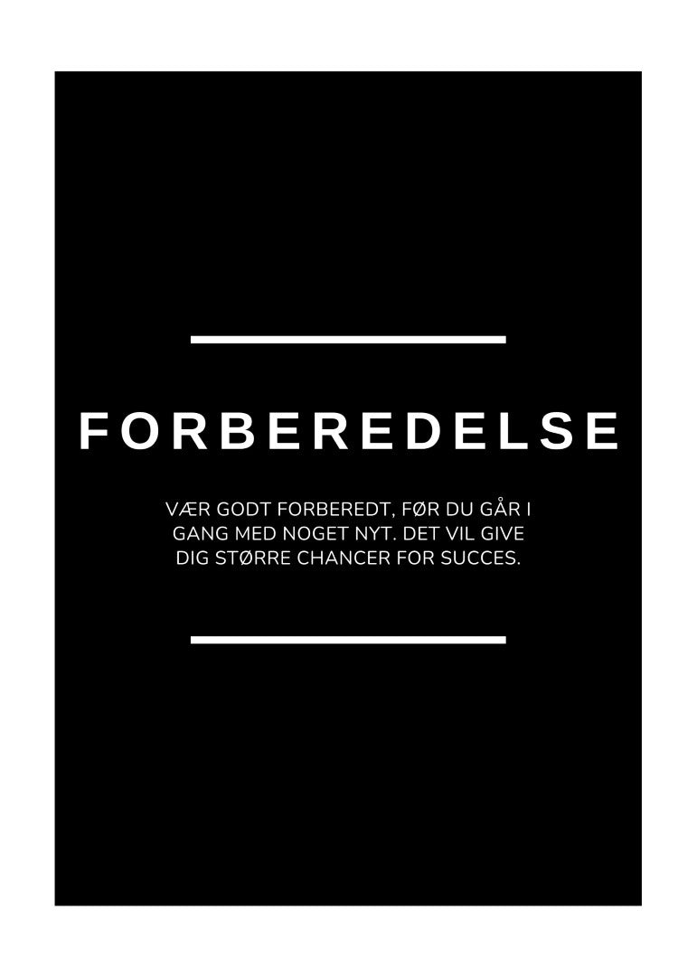 Forberedelse kontor plakat