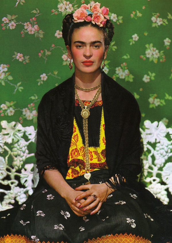 Frida Kahlo Portrait Green Plakat