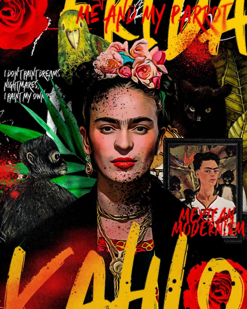 Frida Kahlo Pop Art Plakat