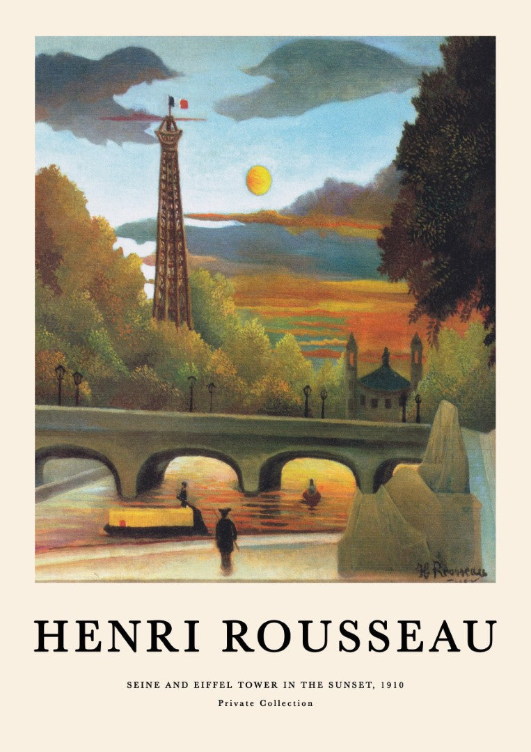 Henri Rousseau Seine and Eiffel Tower Plakat