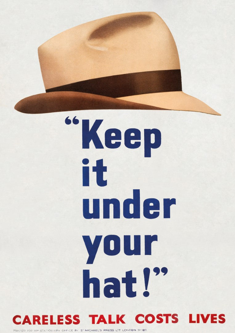 Keep It Under Your Hat Plakat