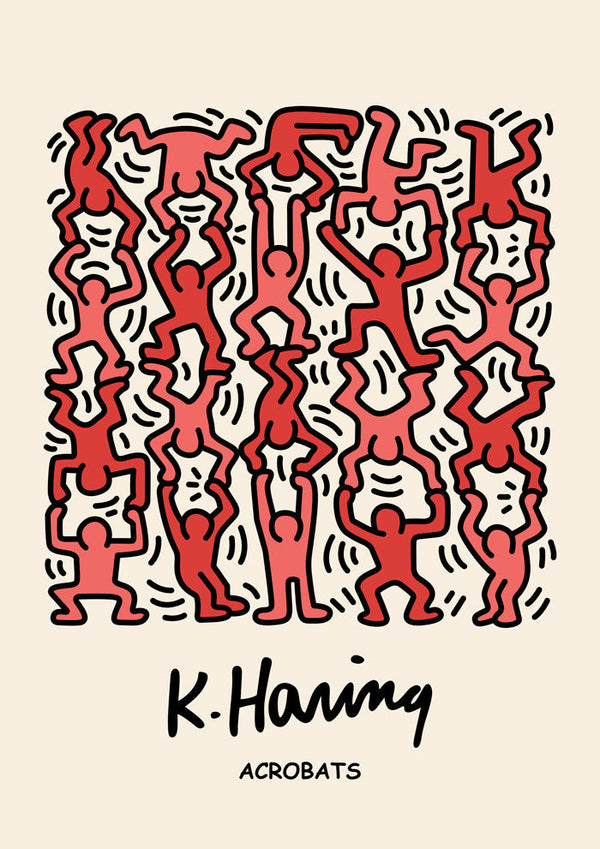 Keith Haring Acrobats Plakat