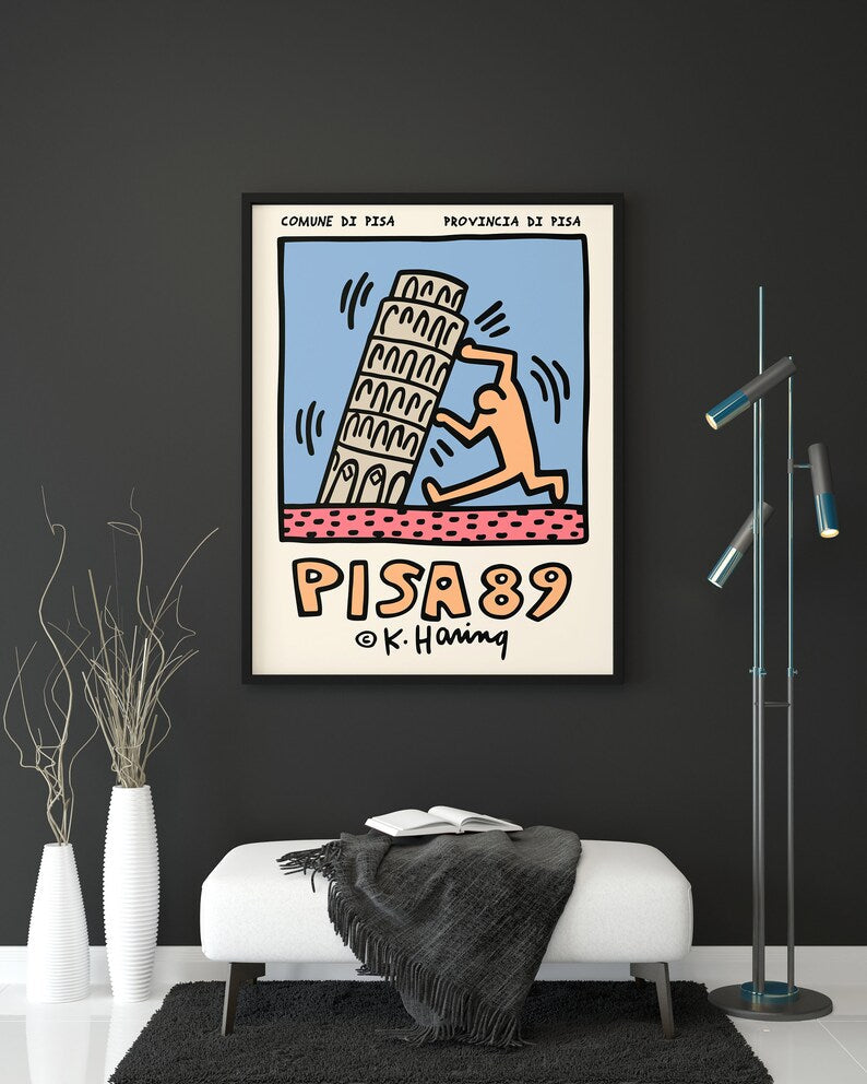 Keith Haring Pisa 89 Plakat - plakatstore