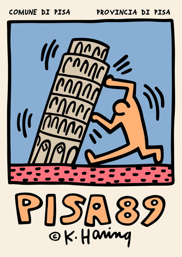 Keith Haring Pisa 89 Plakat