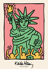 Keith Haring Statue of Liberty Plakat