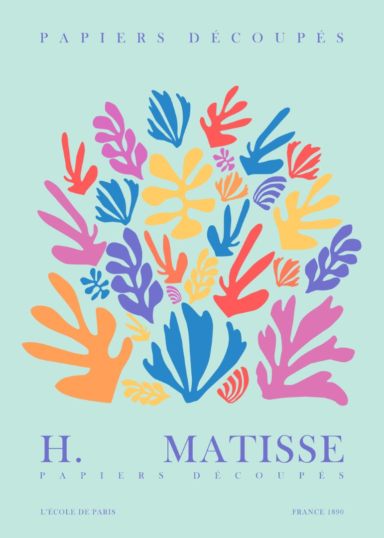 Matisse Cutout Flower Plakat