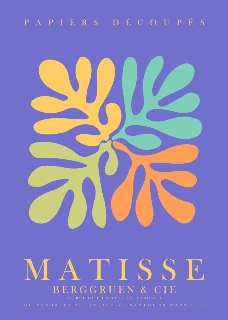 Matisse Cutout Purple Plakat