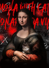 Mona Lisa Med Kat Plakat