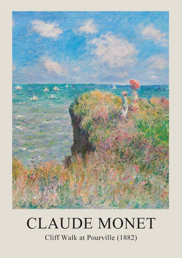 Monet Cliff Walk Plakat