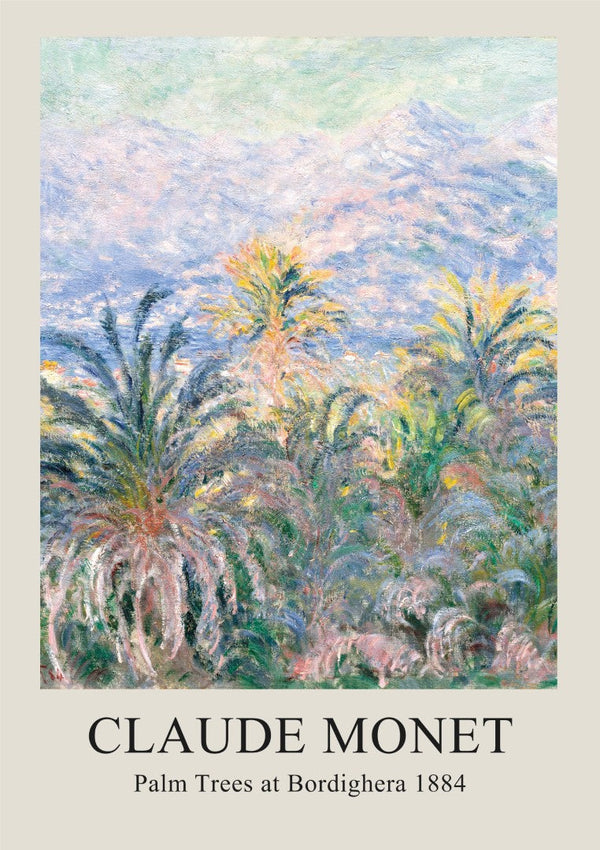 Monet Palm Trees Plakat