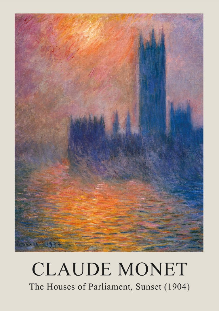 Monet Parliament Plakat
