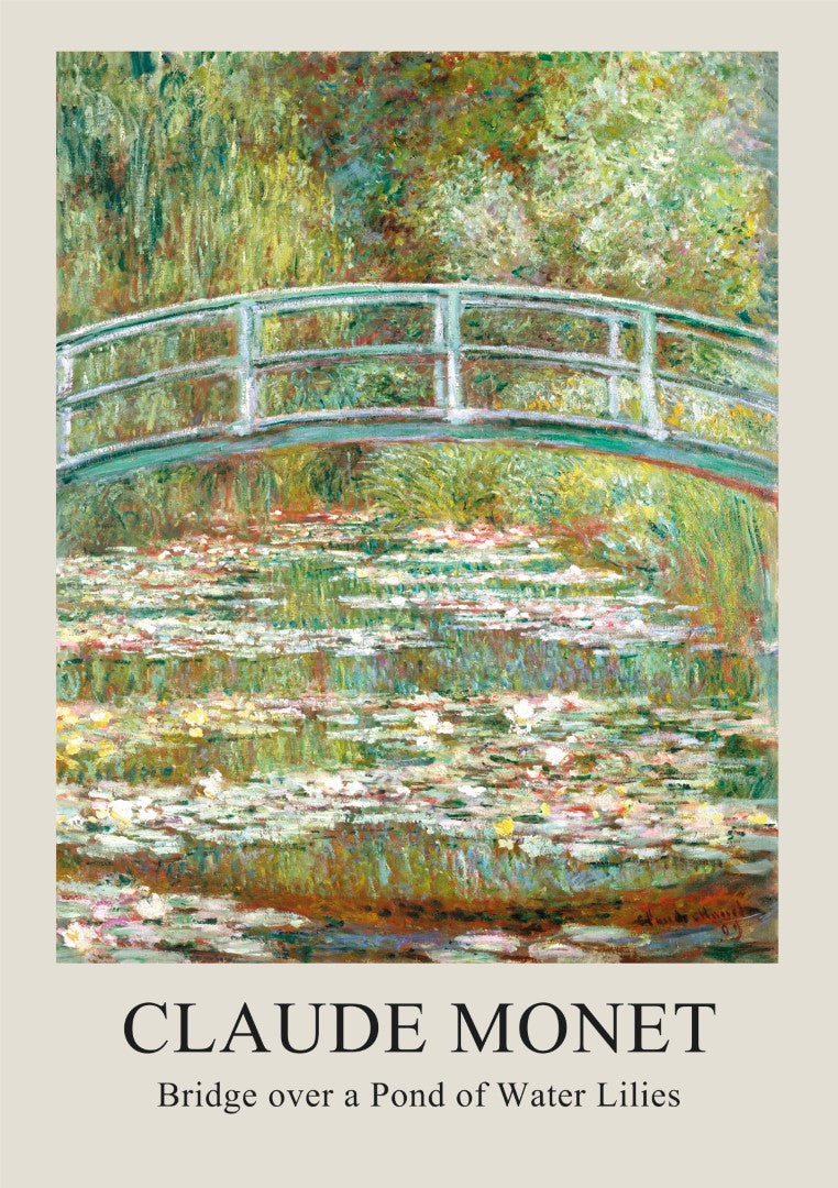 Monet Pond of Water Plakat