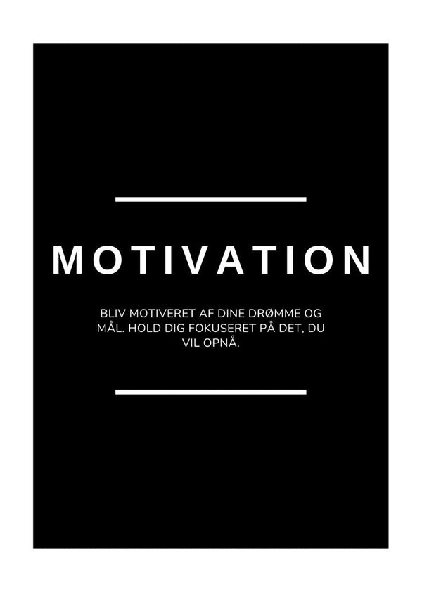 Motivation kontor plakat