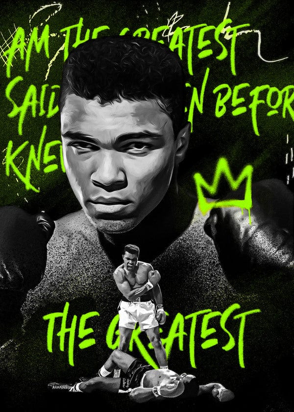 Muhammad Ali Pop Art Plakat