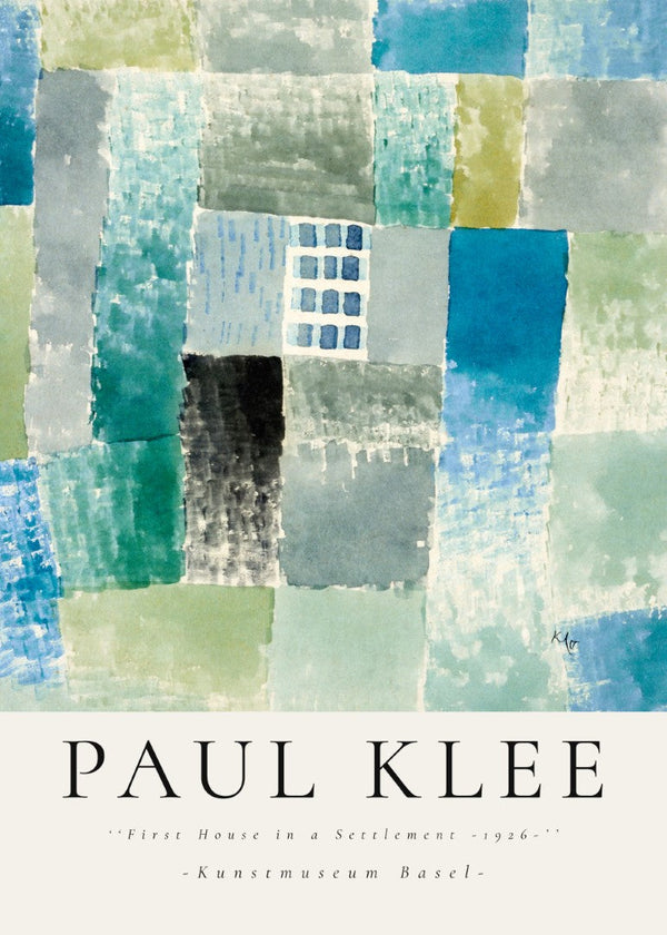 Paul Klee First House Plakat