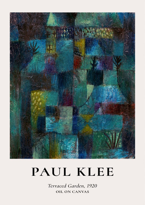 Paul Klee Terraced Garden Plakat