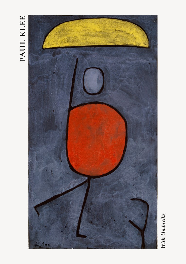 Paul Klee With Umbrella Plakat