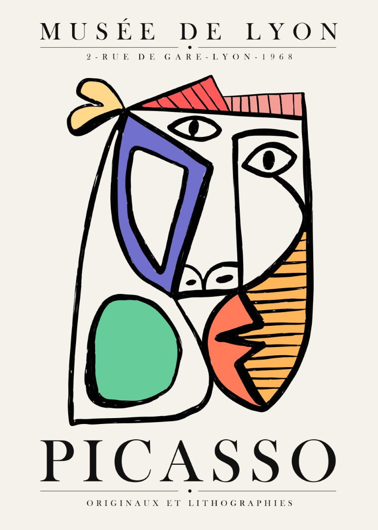 Picasso Abtract Face Plakat