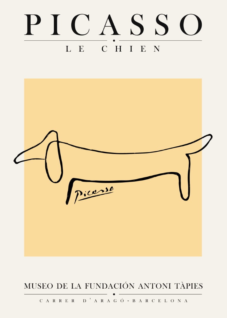 Picasso Dog Plakat