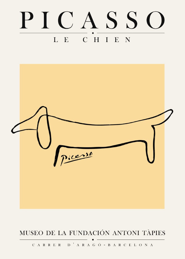 Picasso Dog Plakat
