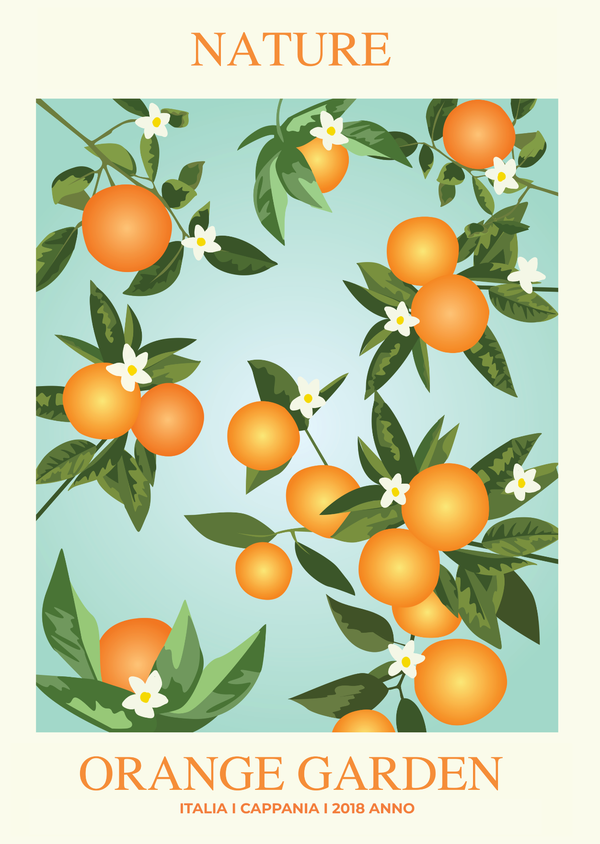 Orange Garden Plakat