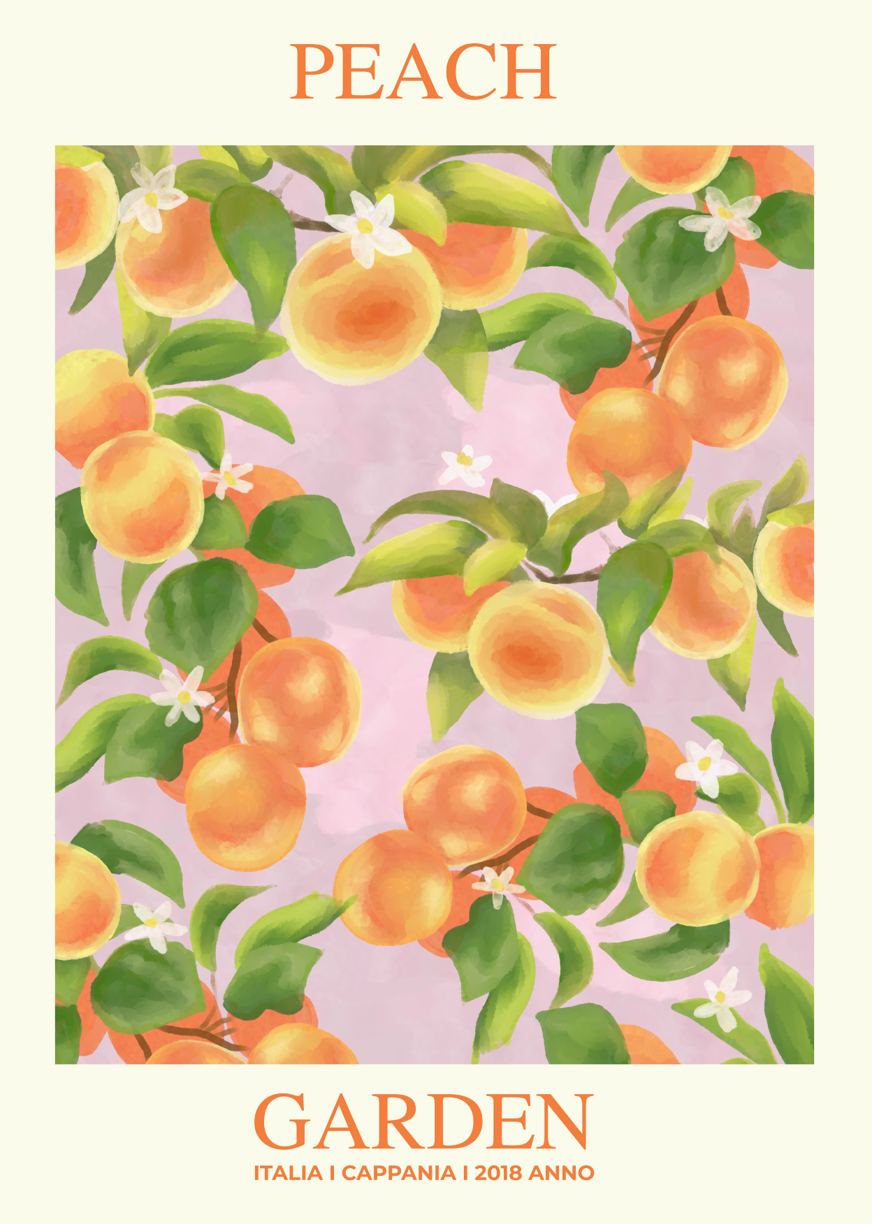 Peach Garden Plakat - plakatstore