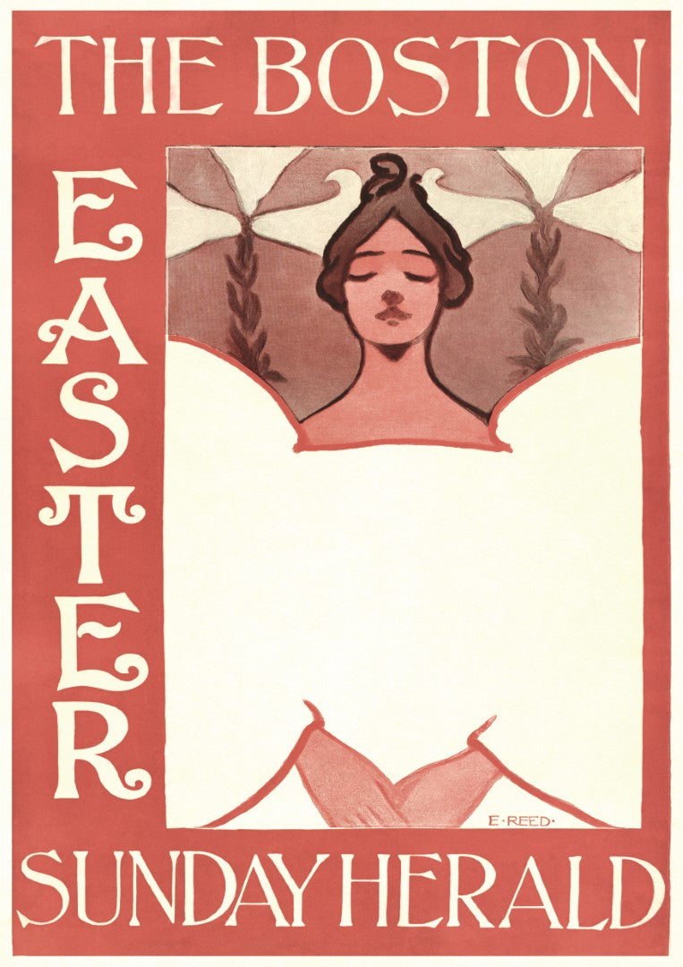 The Boston Sunday Herald Easter Plakat