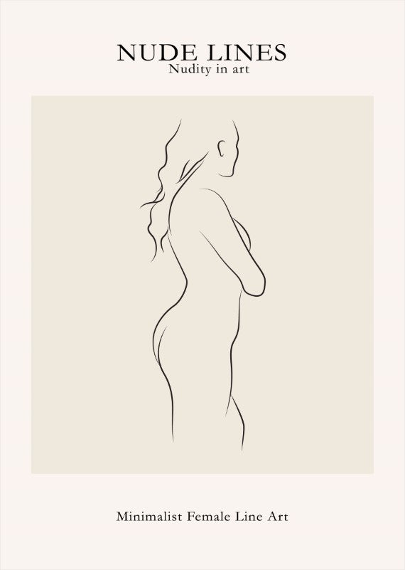 Nude Lines No 1 Plakat - plakatstore