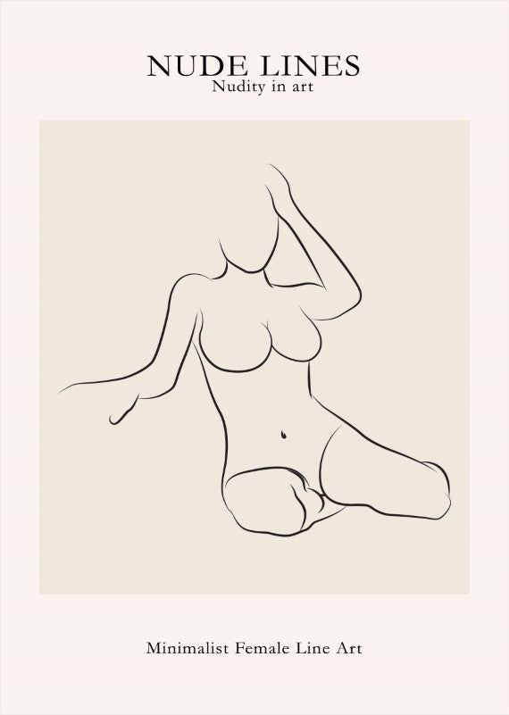 Nude Lines No 4 Plakat - plakatstore