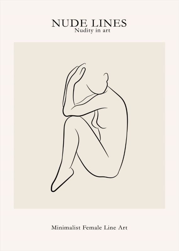 Nude Lines No 3 Plakat - plakatstore