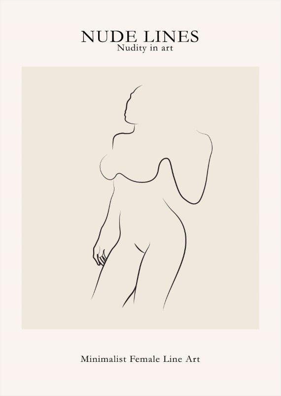 Nude Lines No 7 Plakat - plakatstore