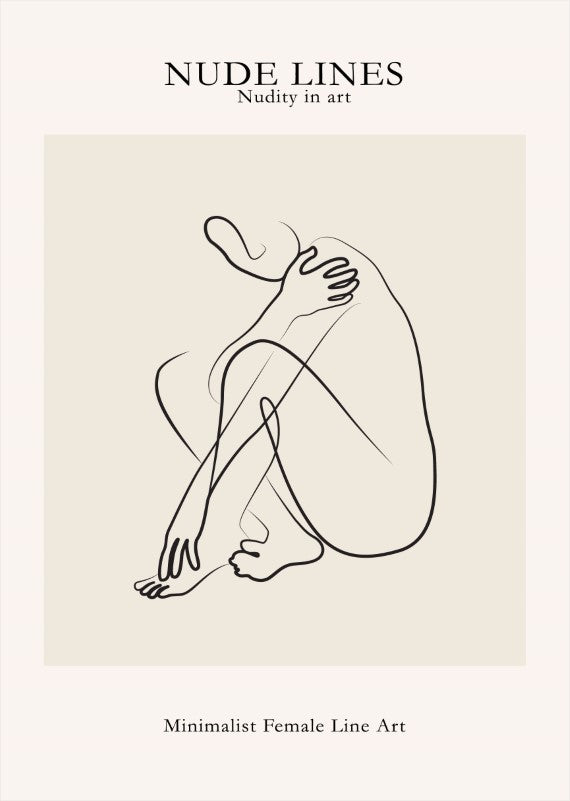 Nude Lines No 5 Plakat - plakatstore