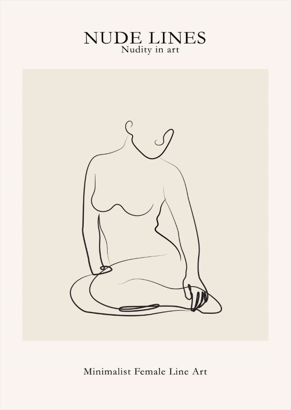 Nude Lines No 6 Plakat - plakatstore